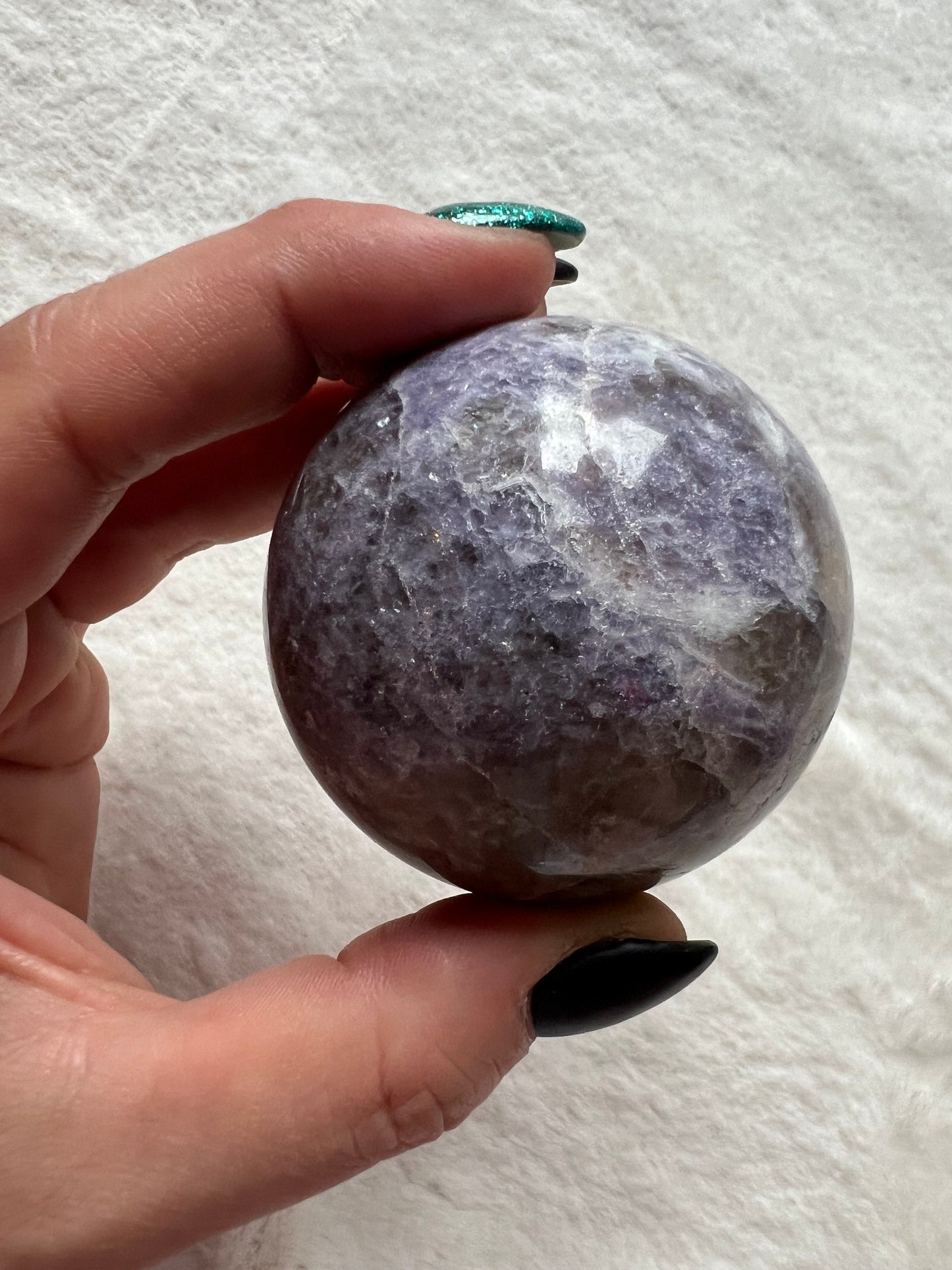 Seltene Unicorn Kugeln mit Indigolith (blauem Turmalin)
