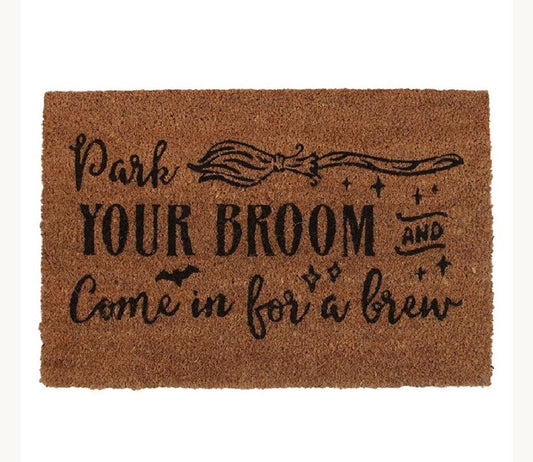 Park your broom and come in for a brew Fußmatte / Witch Doormat