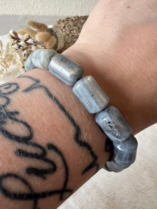 Labradorit Armband XL 10mm