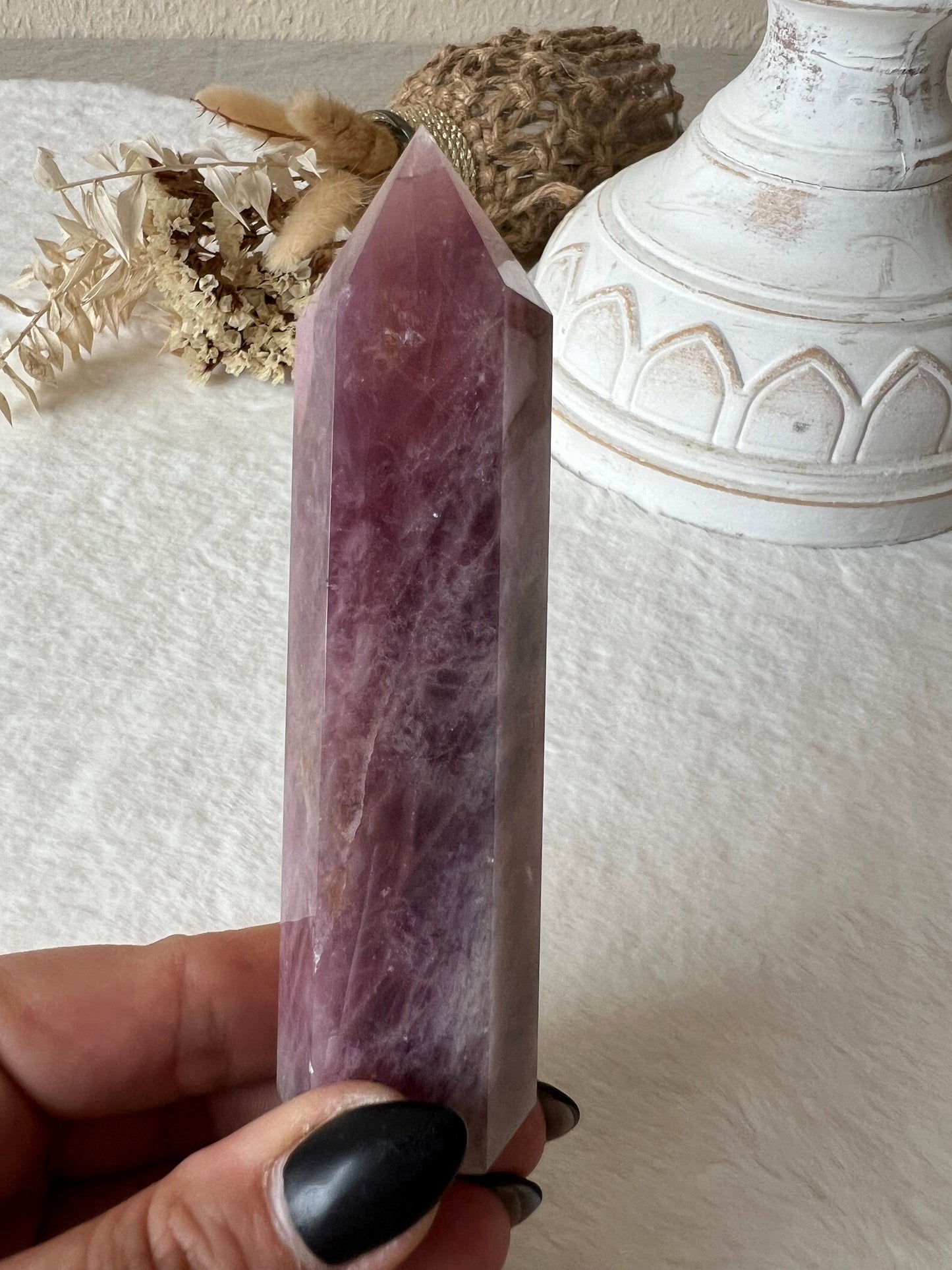 Lavendel Rosenquarz Türme