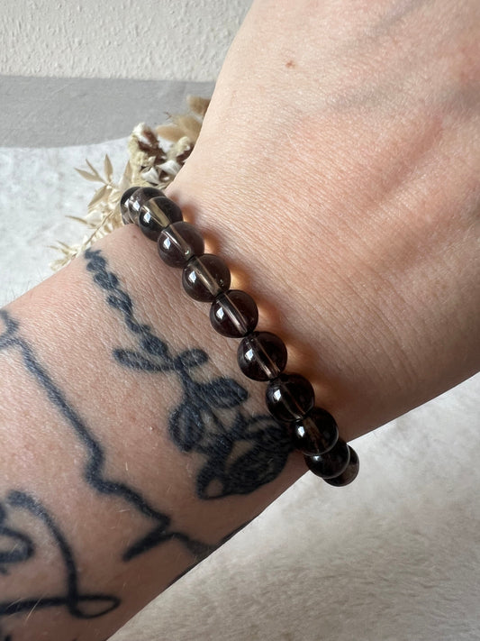 Rauchquarz Armband 8mm