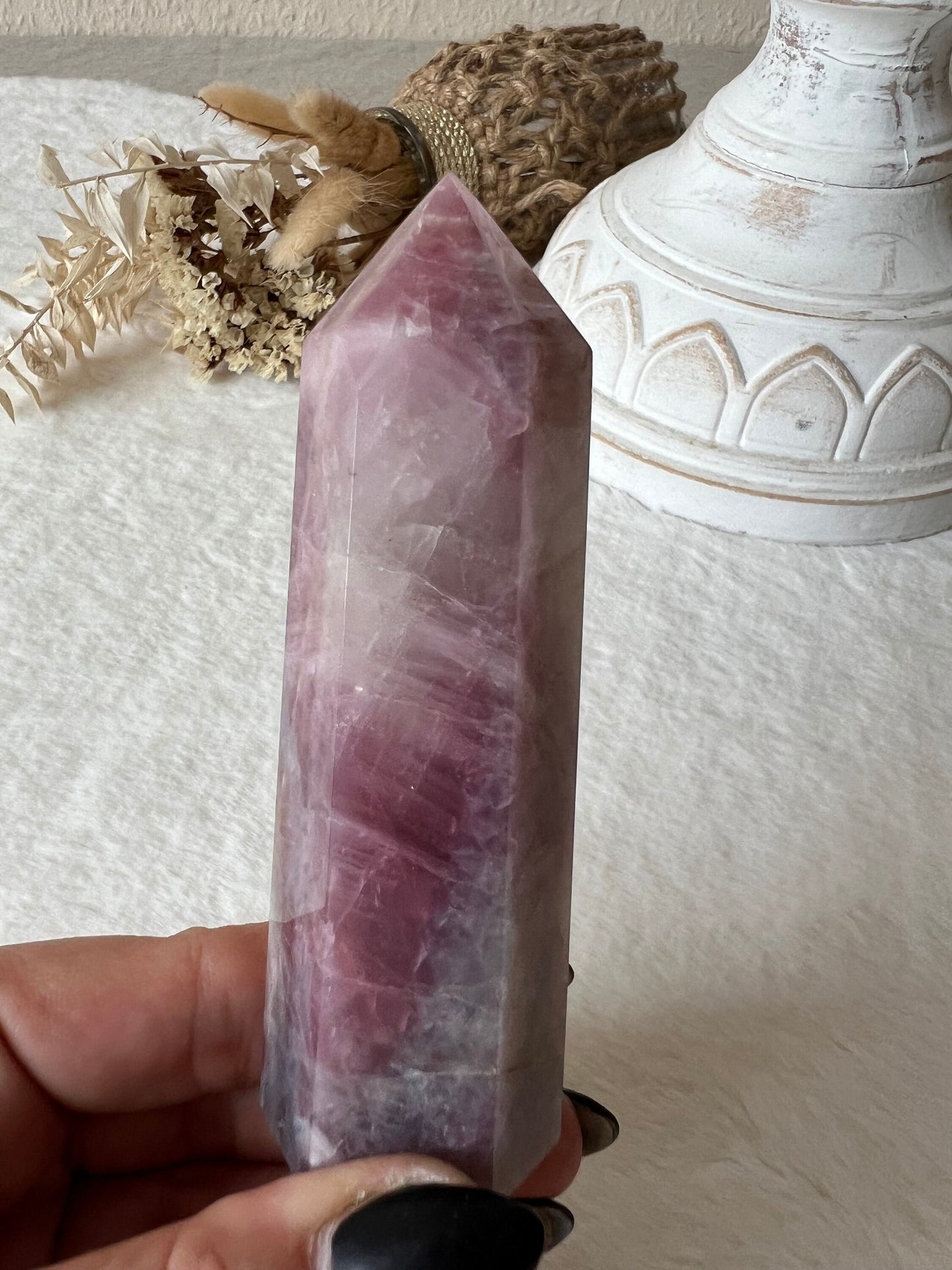 Lavendel Rosenquarz Türme