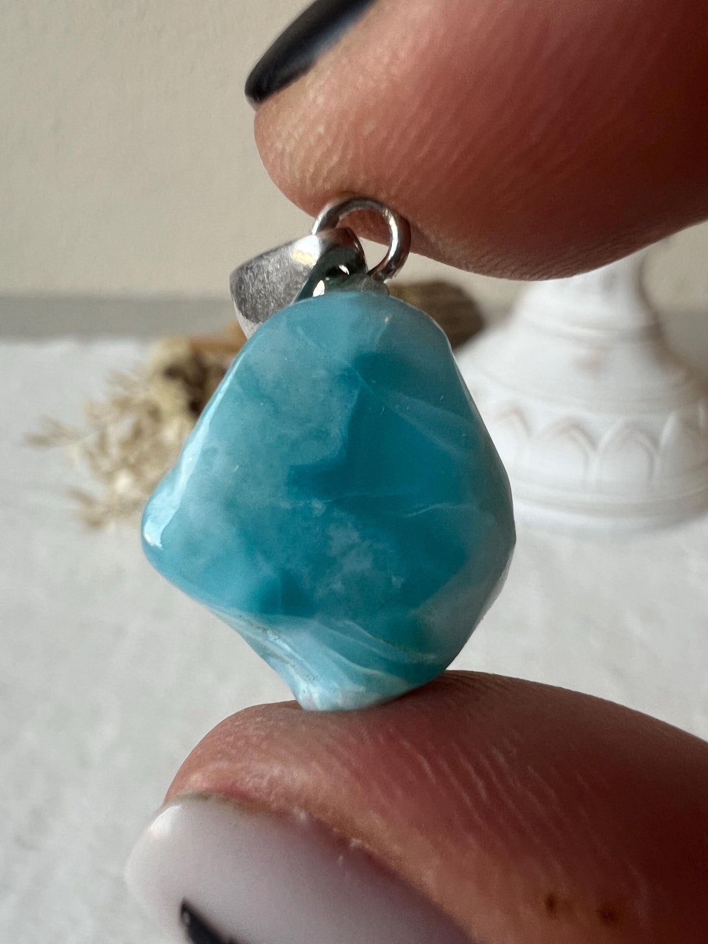 Larimar Kettenanhänger 925 Silber