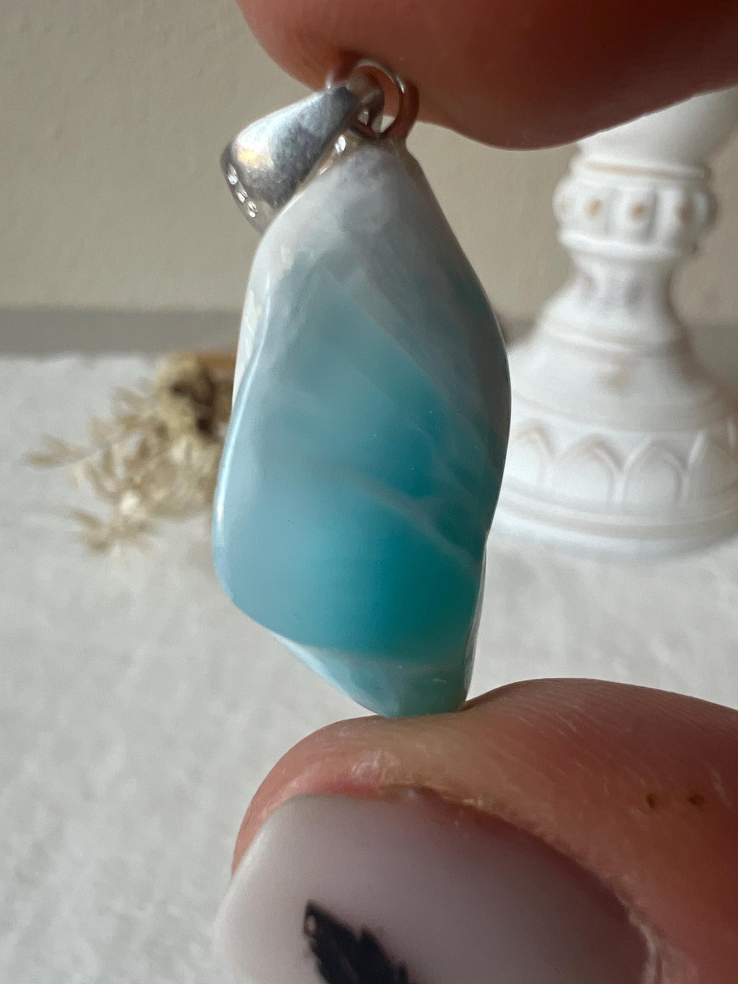 Larimar Kettenanhänger 925 Silber