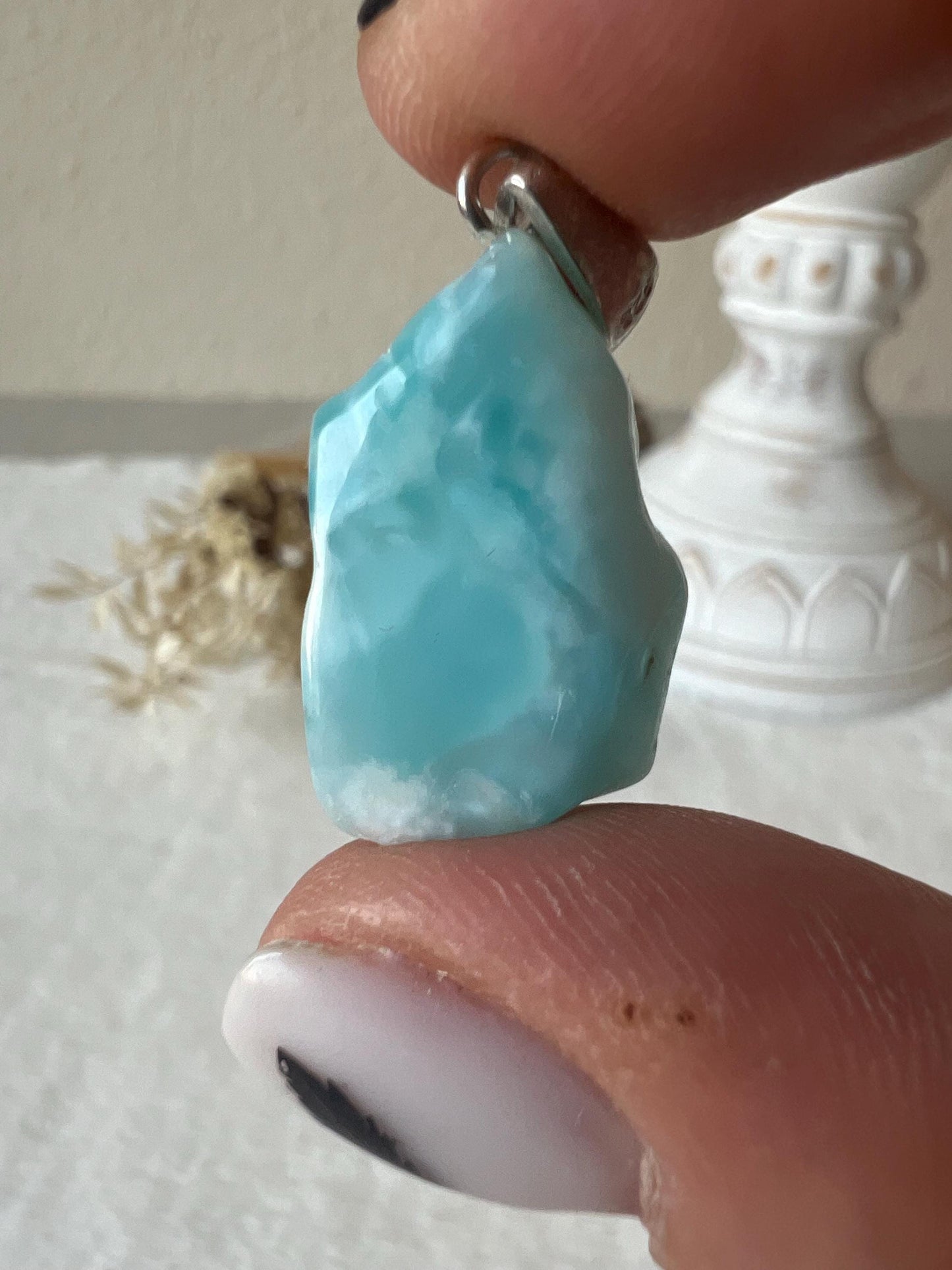 Larimar Kettenanhänger 925 Silber