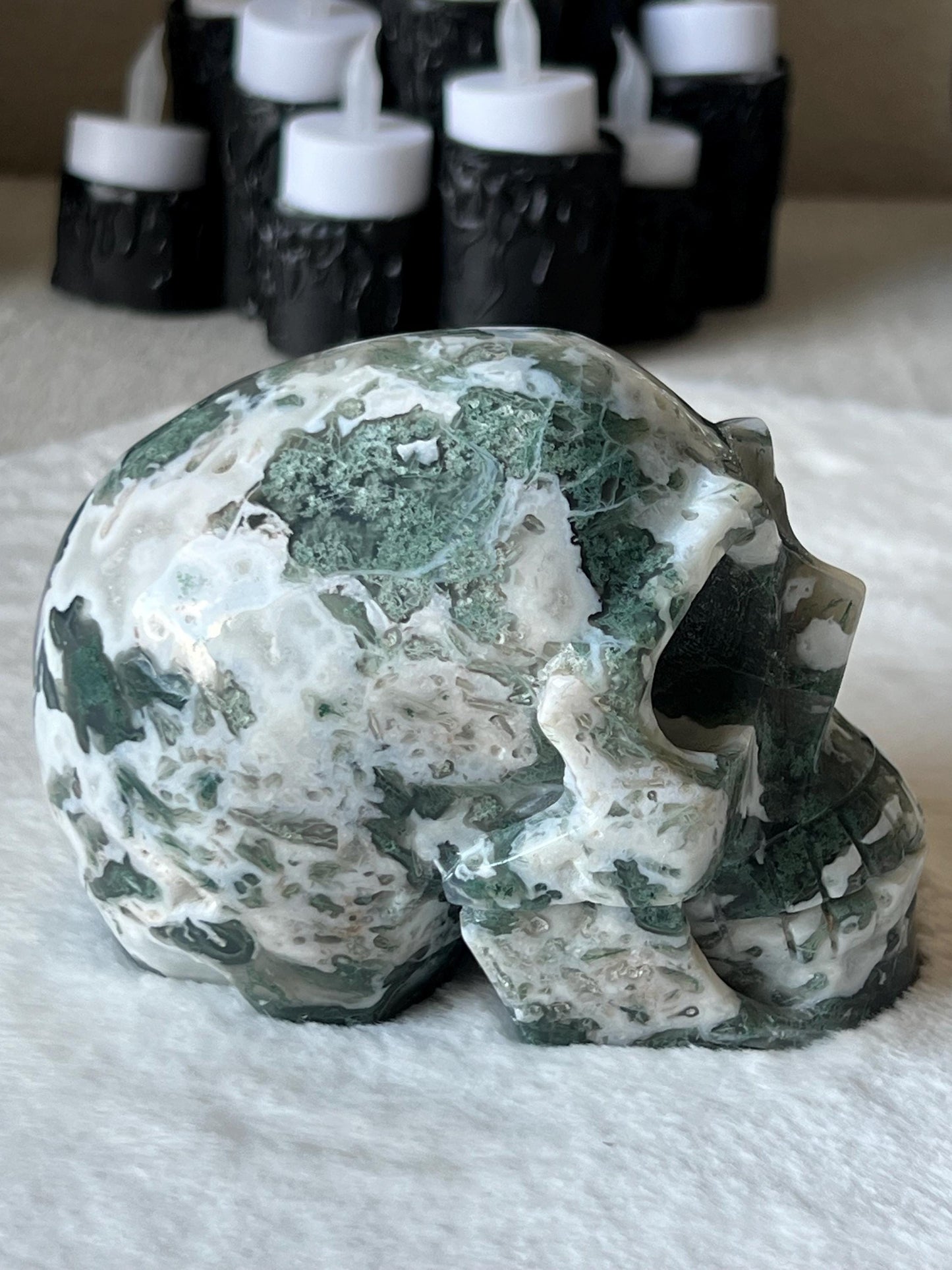 Moosachat Schädel / Totenkopf