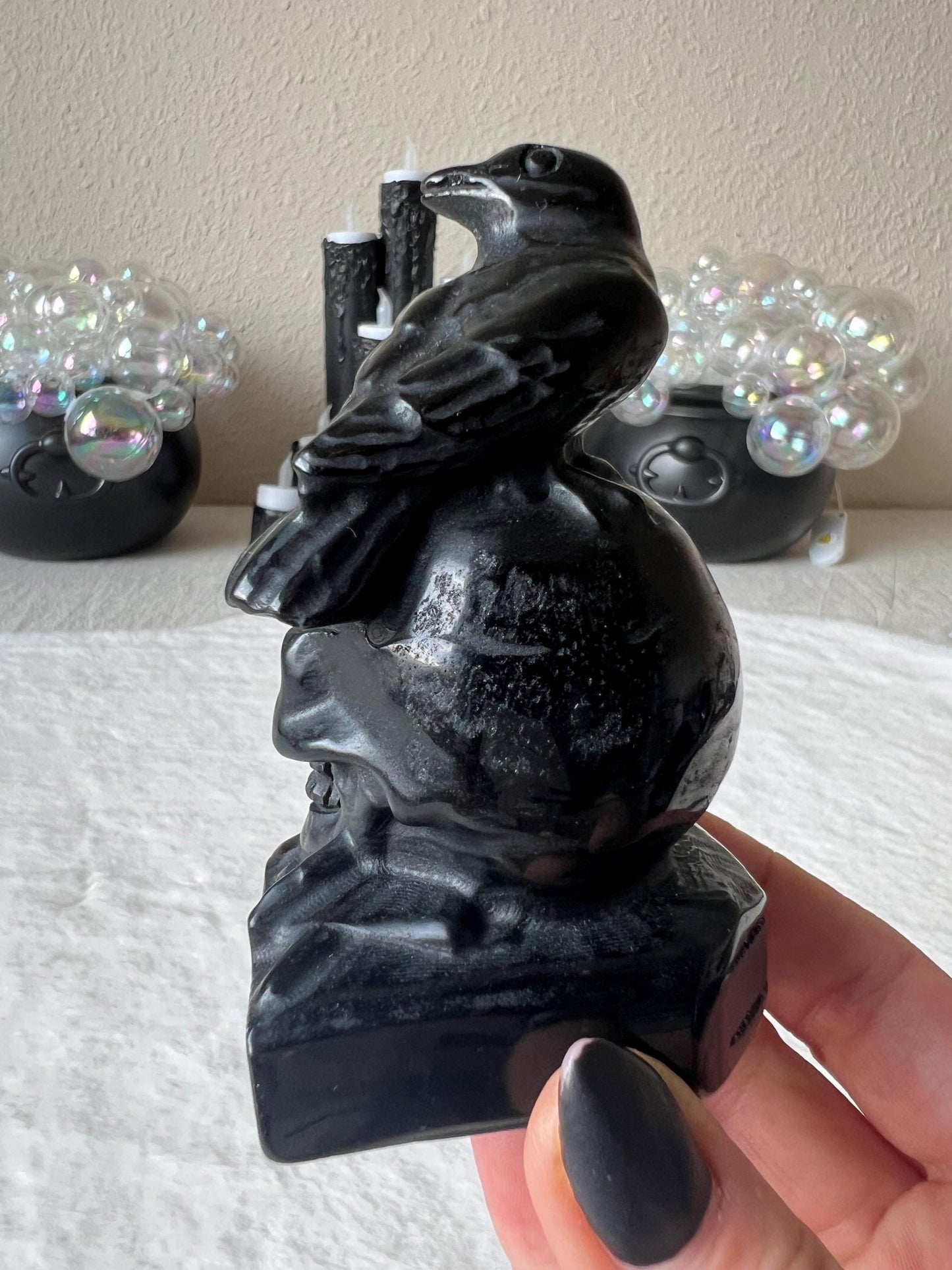 Obsidian Schädel Halloween Carvings