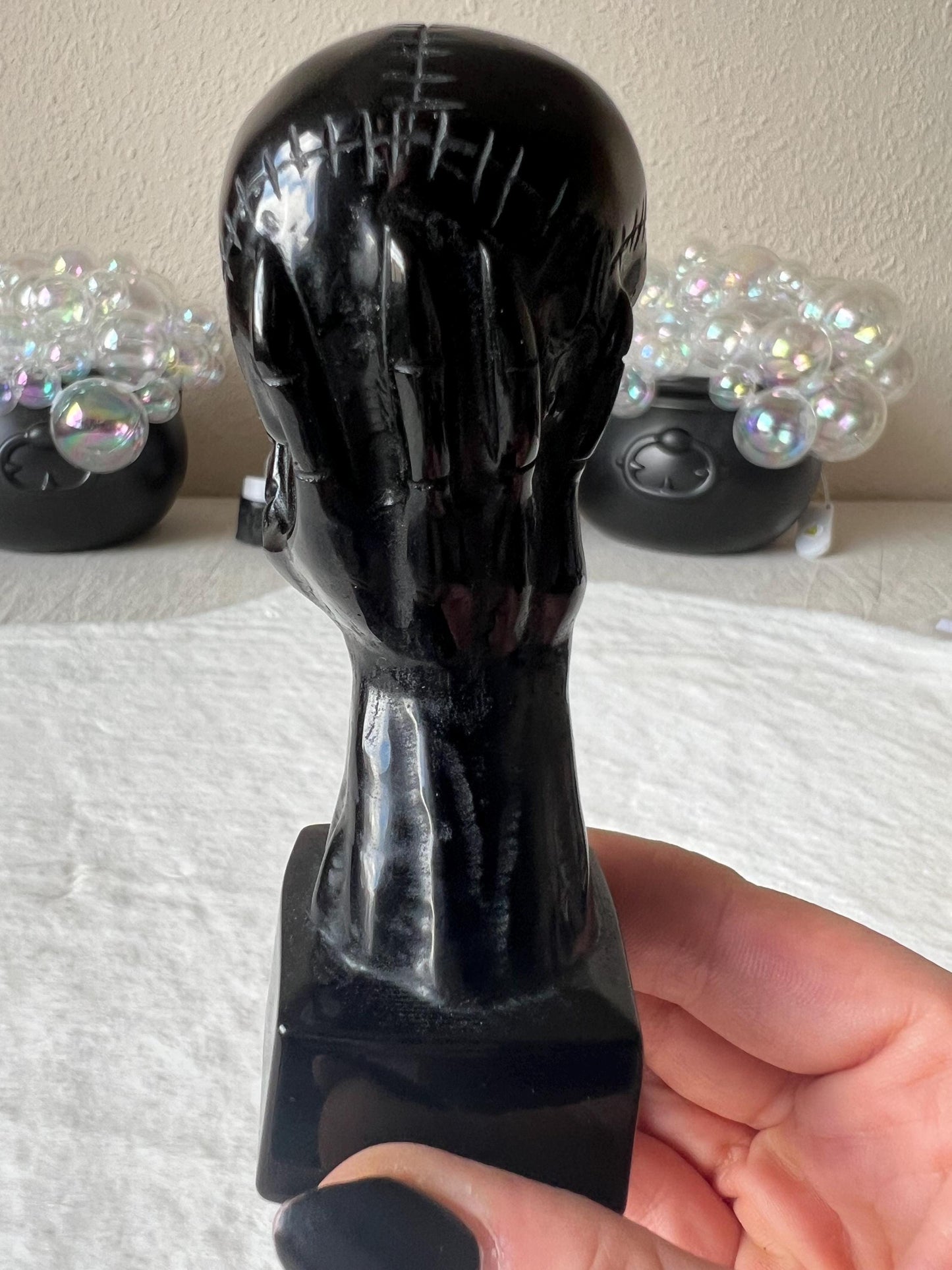 Obsidian Schädel Halloween Carvings