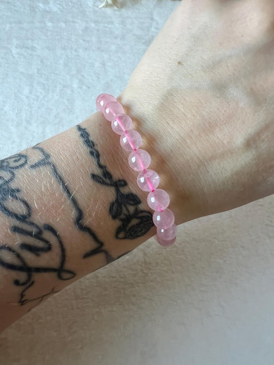 Rosenquarz Armband 8mm