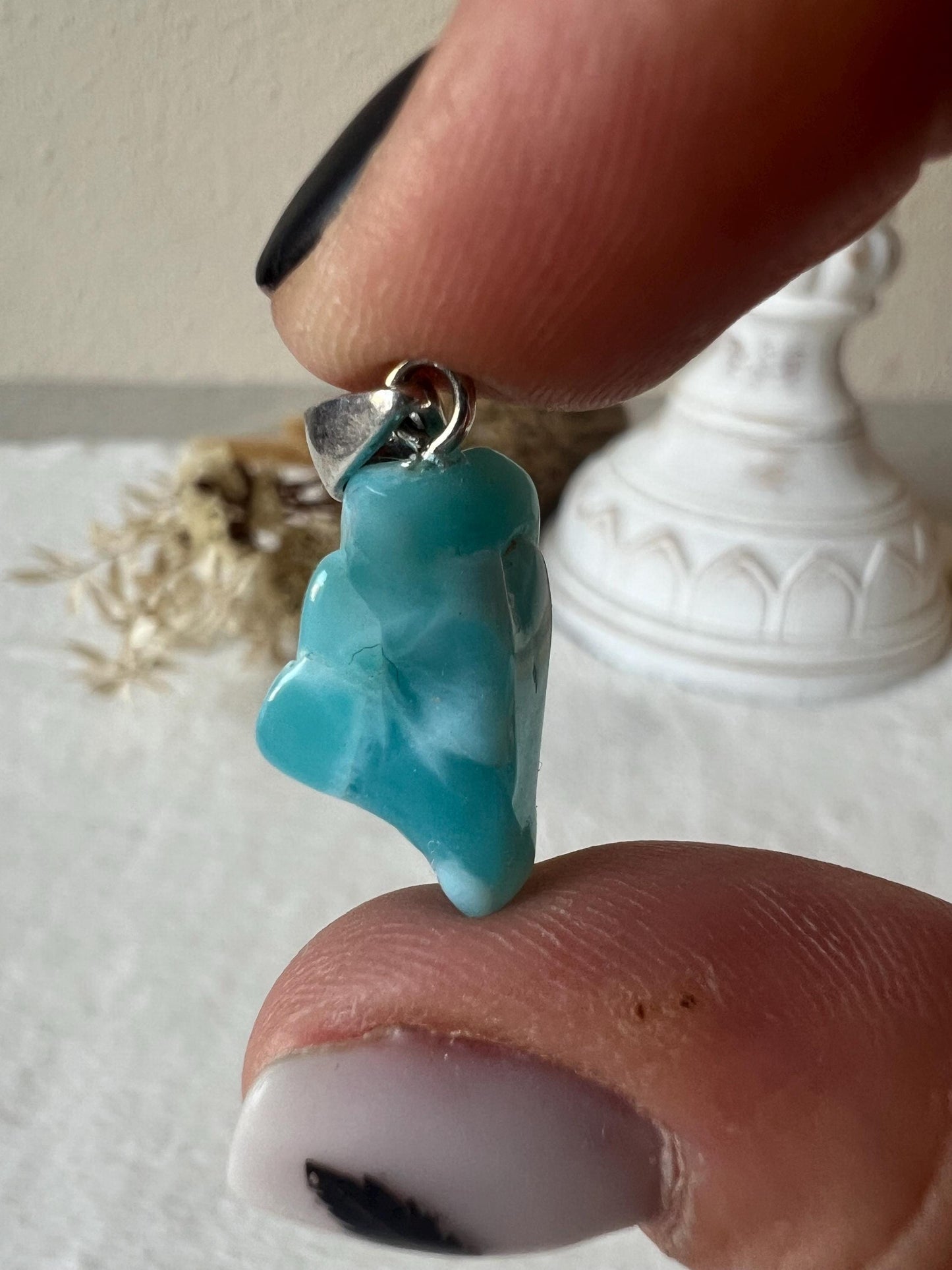 Larimar Kettenanhänger 925 Silber