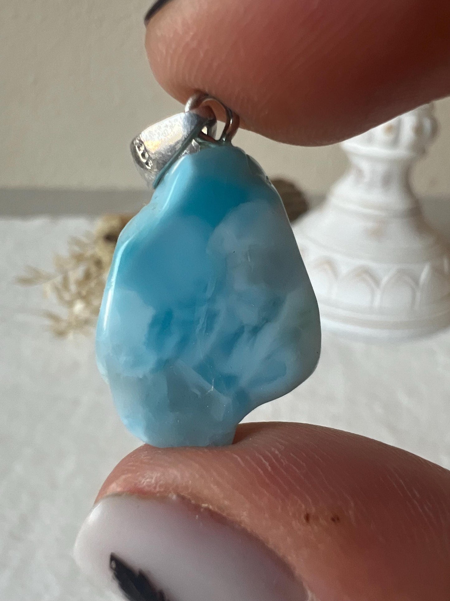 Larimar Kettenanhänger 925 Silber
