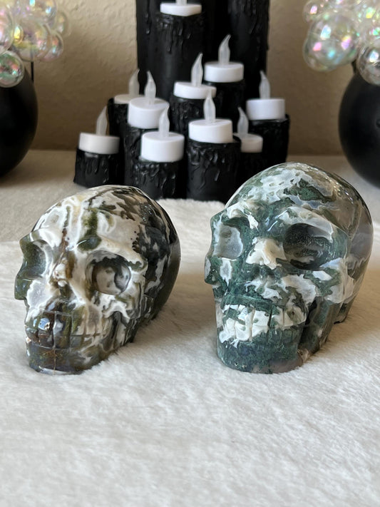 Moosachat Schädel / Totenkopf