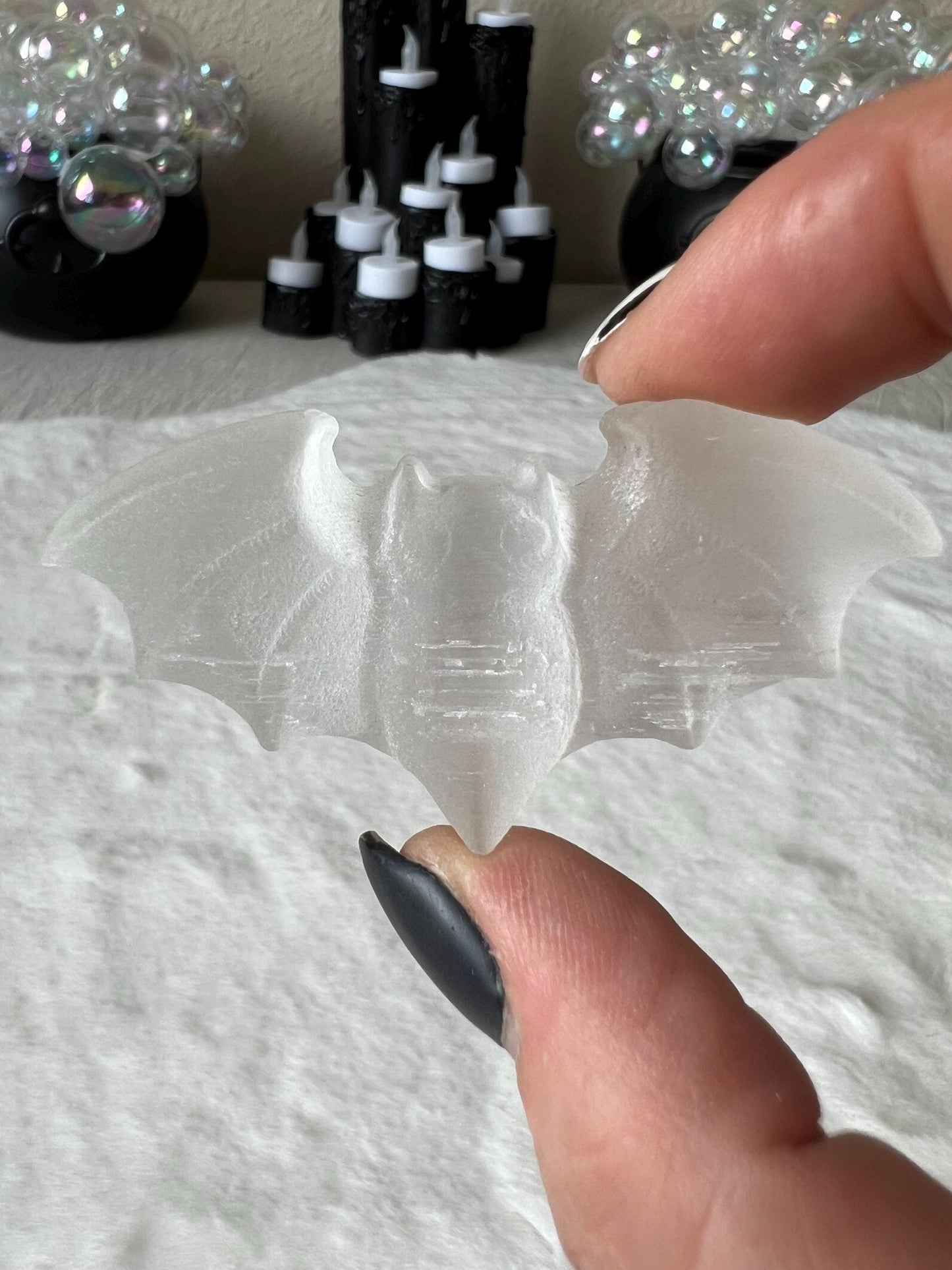 Mini Fledermäuse Yooperlite und Selenit
