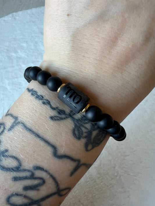 Sternzeichen Obsidian Armband 8mm