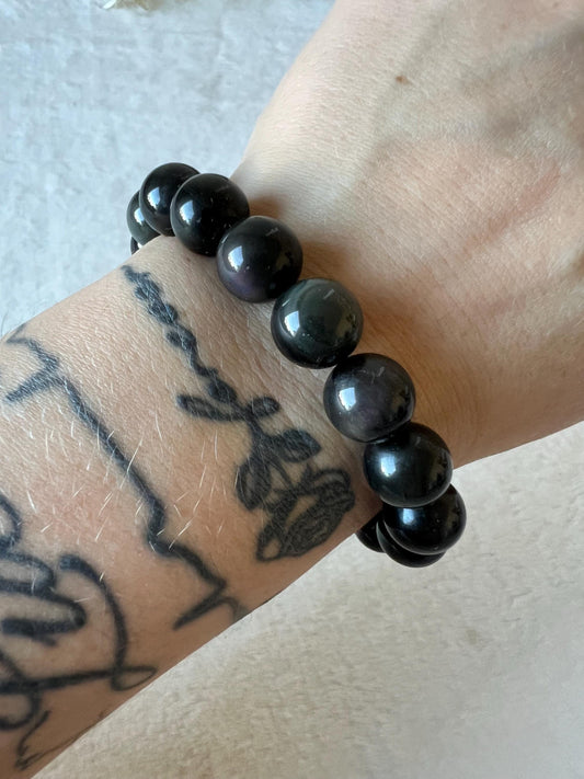 Regenbogen Obsidian Armband