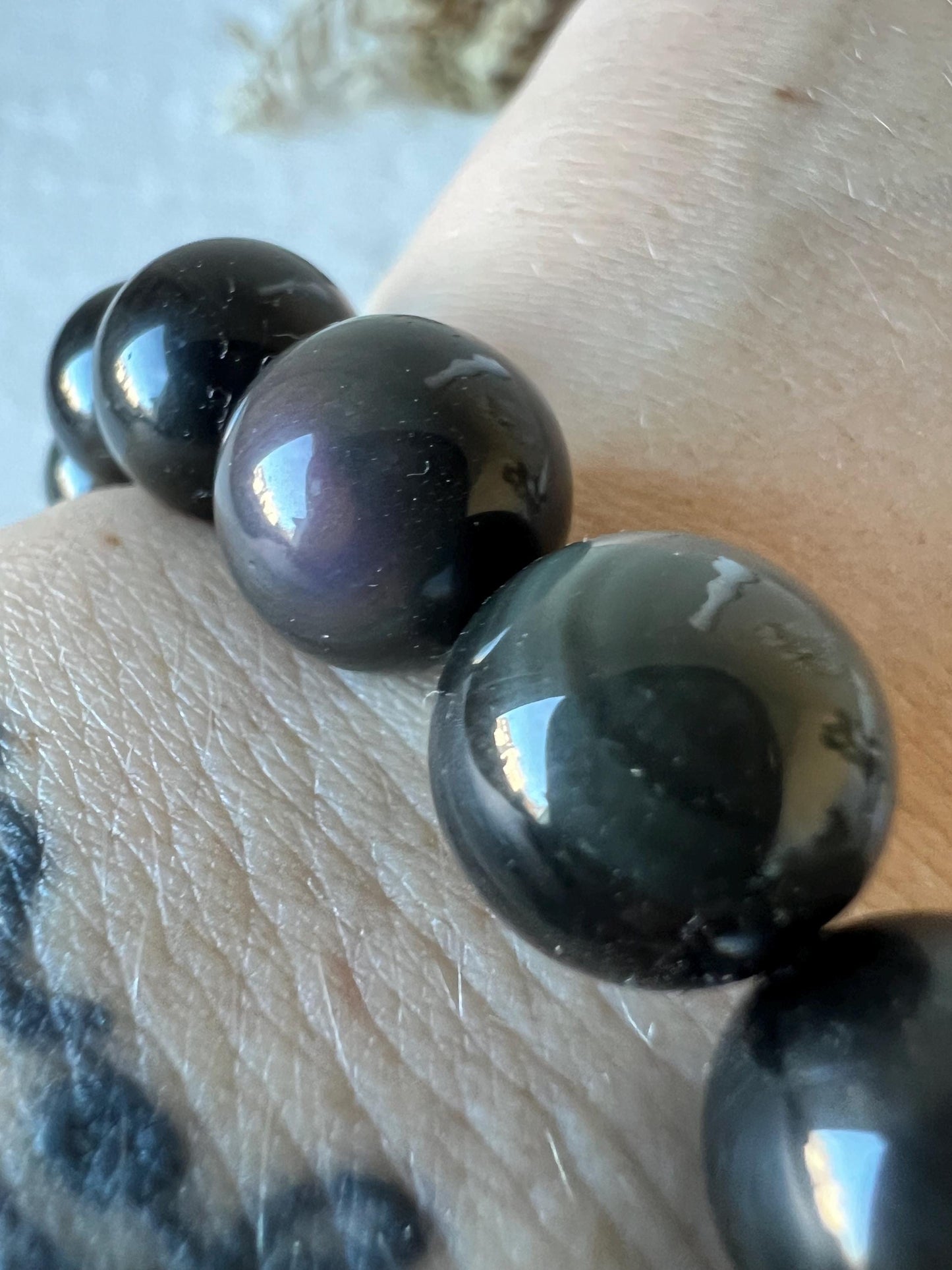 Regenbogen Obsidian Armband