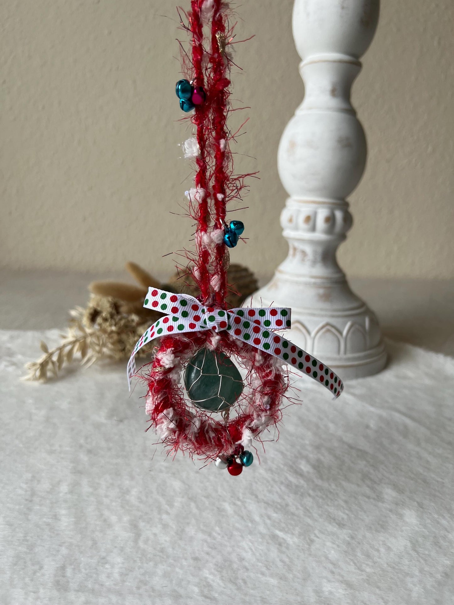 Weihnachtsanhänger | Ornament | Aventurin | Amethyst | roter Jaspis | Baumanhänger | Deko