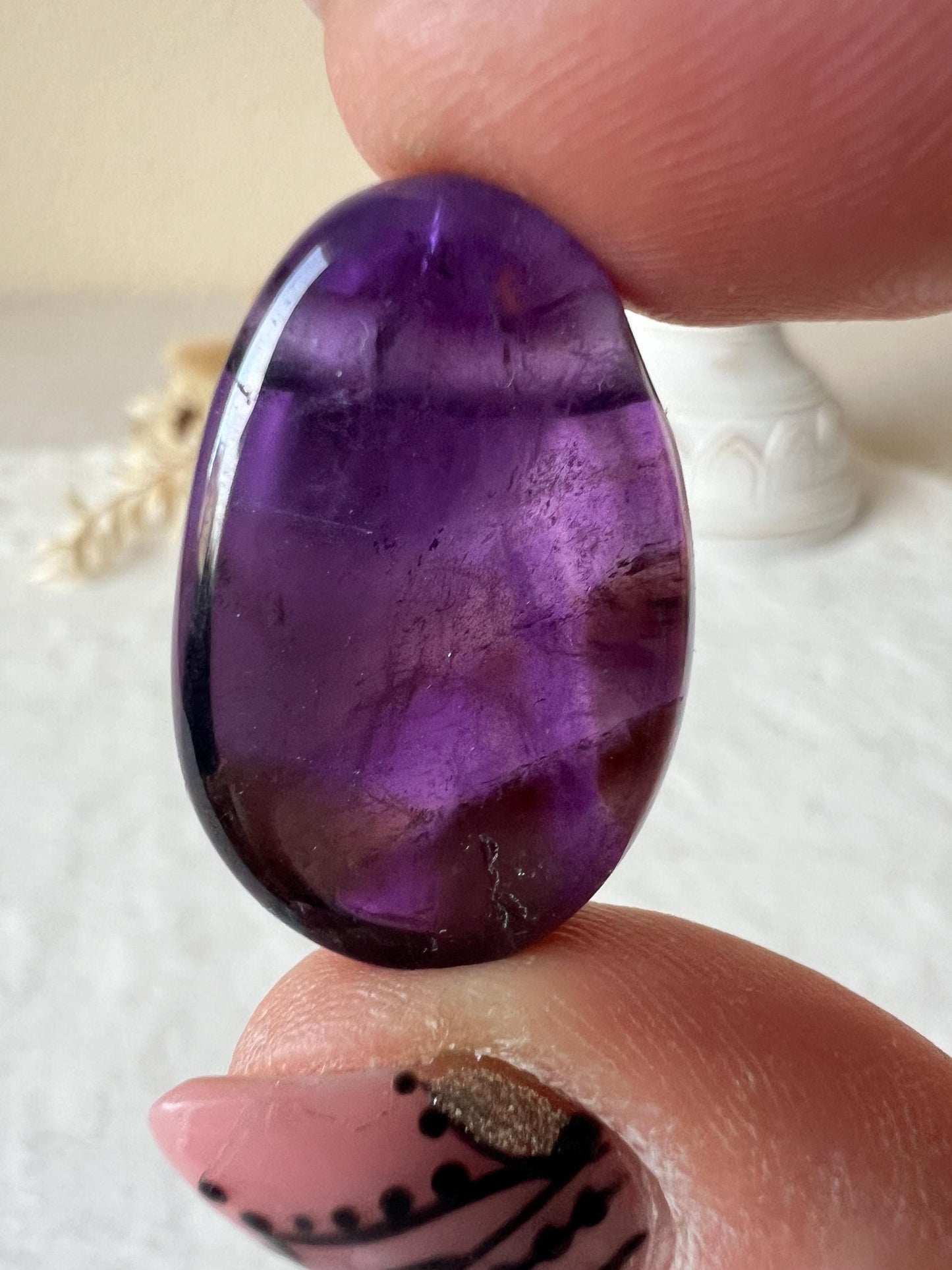 Amethyst Tropfen Kettenanhänger