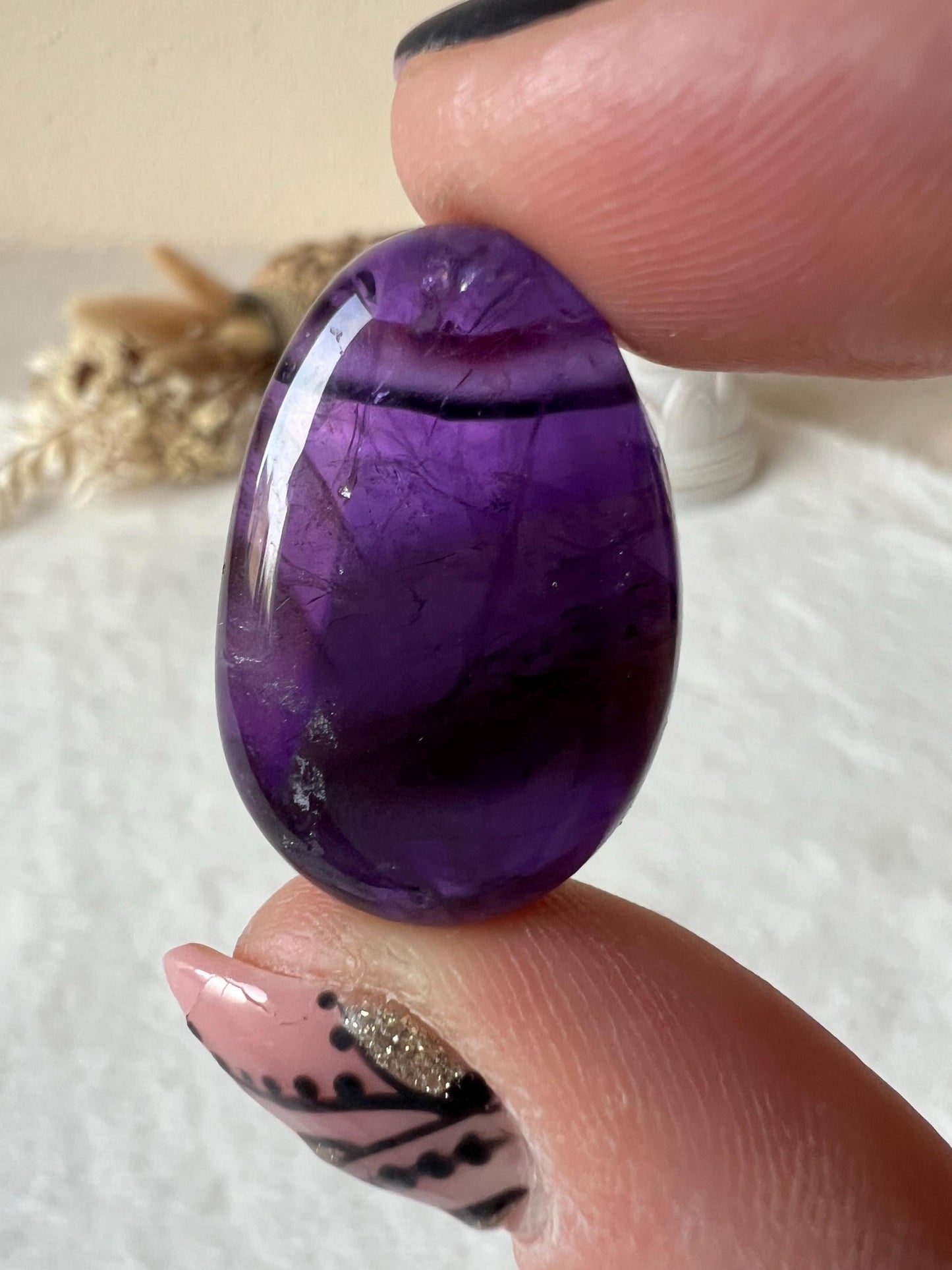 Amethyst Tropfen Kettenanhänger