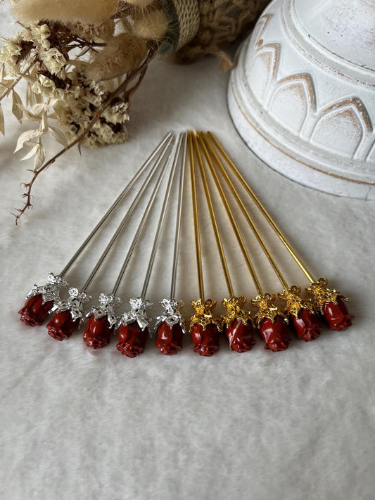 Rote Jaspis Rosen Gold und Silber