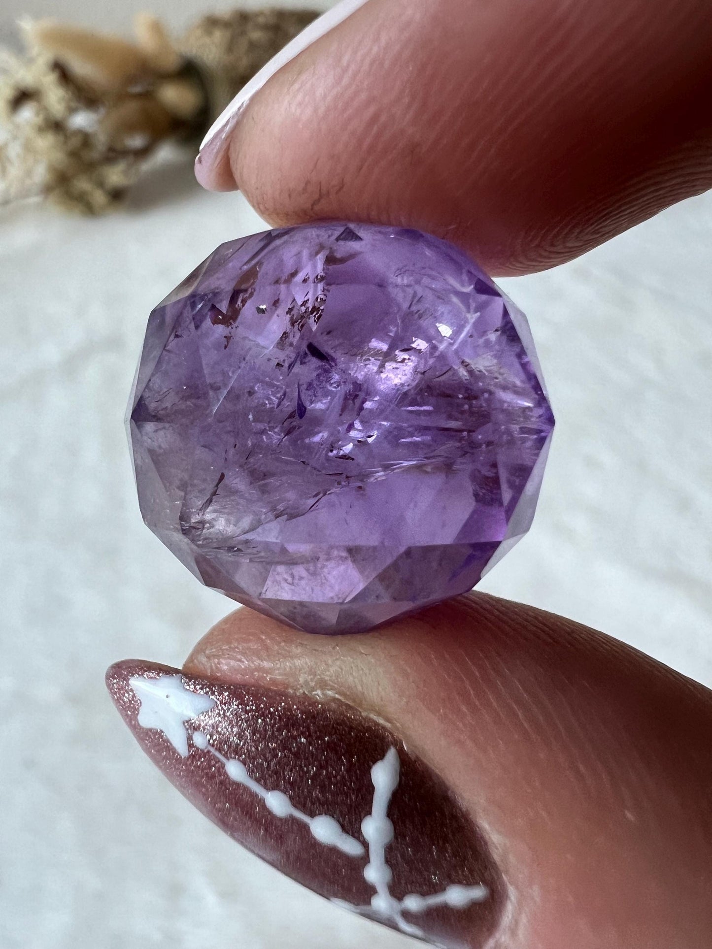 Faccettierte Amethyst Kugeln