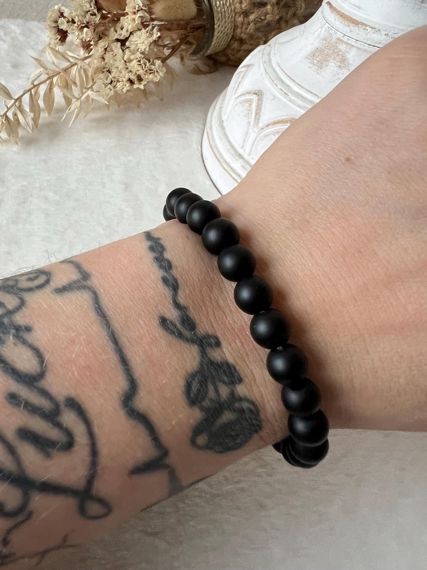 Onyx Armband matt 8,5-9mm