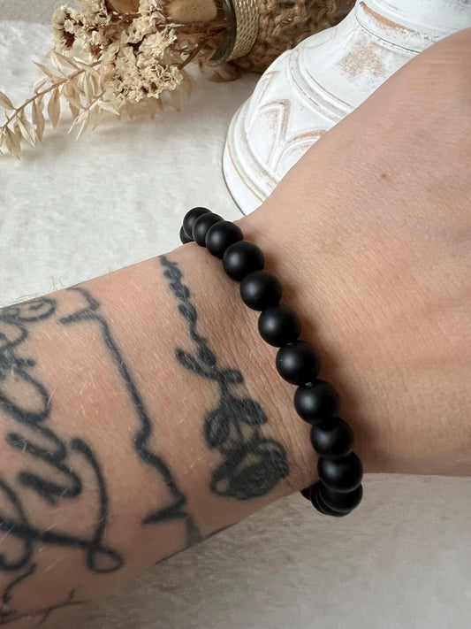 Onyx Armband matt 8,5-9mm