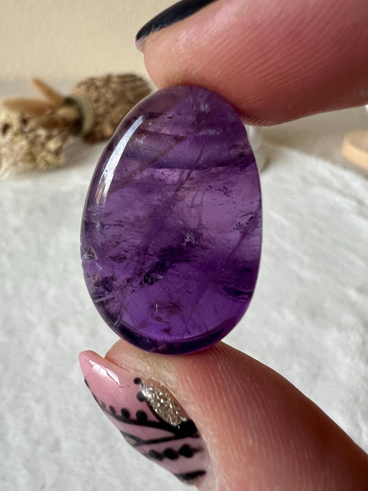 Amethyst Tropfen Kettenanhänger