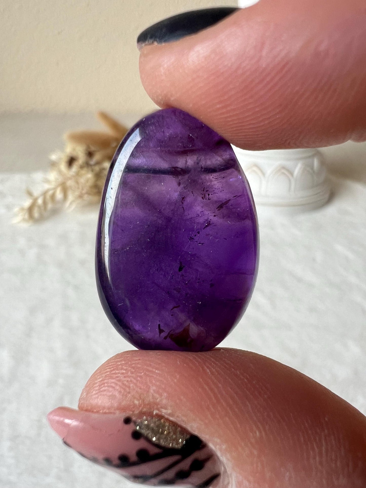 Amethyst Tropfen Kettenanhänger