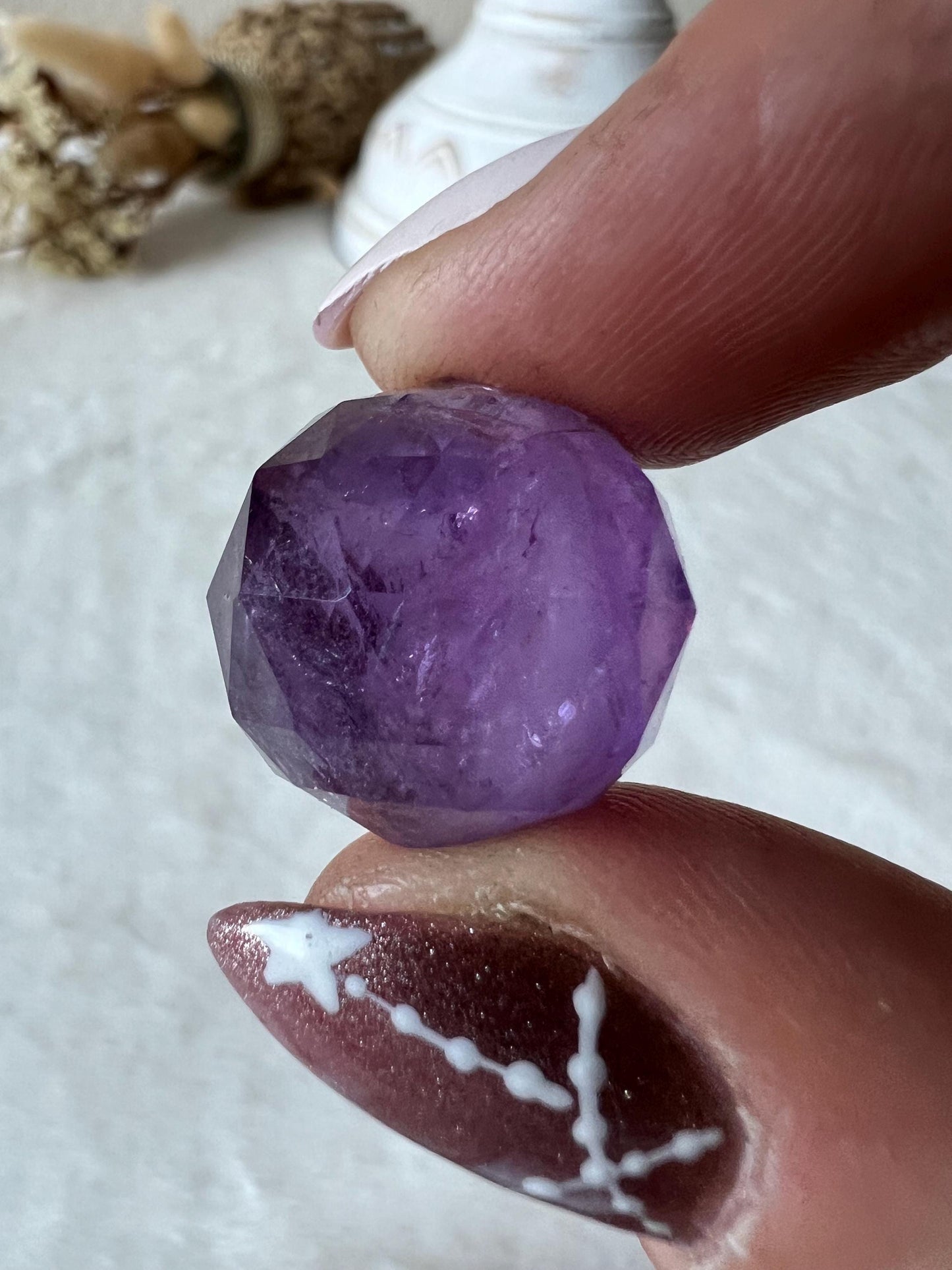 Faccettierte Amethyst Kugeln