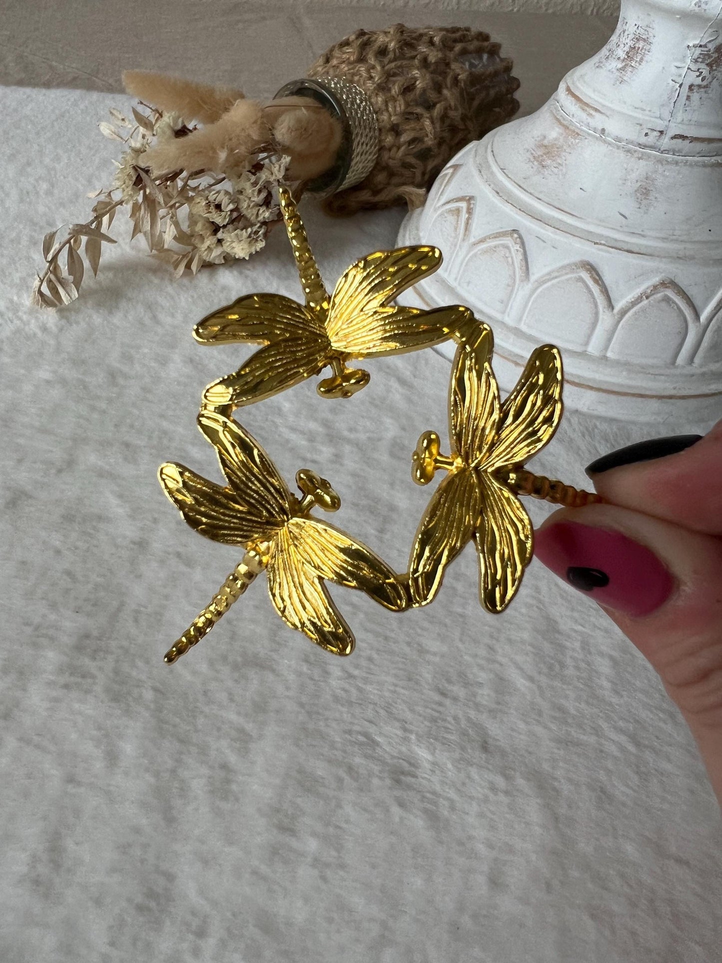 Kugelhalter Libelle gold