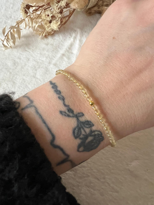 Citrin Armband goldfarben grössenverstellbar
