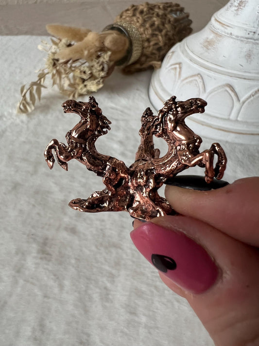 Pferde Kugelhalter roségold und gold