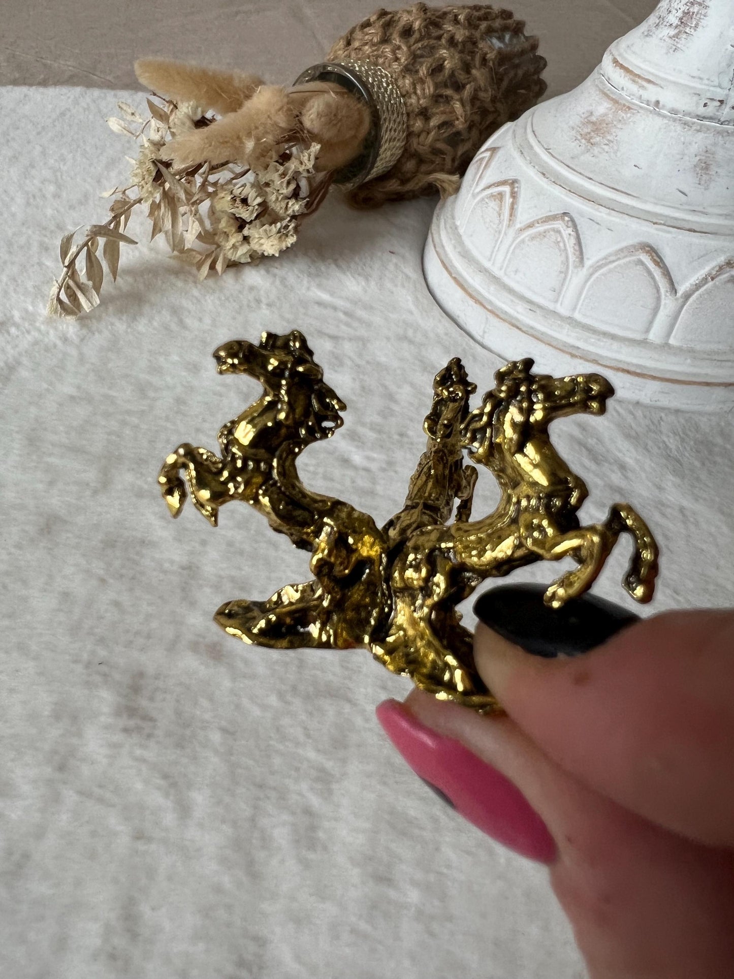 Pferde Kugelhalter roségold und gold