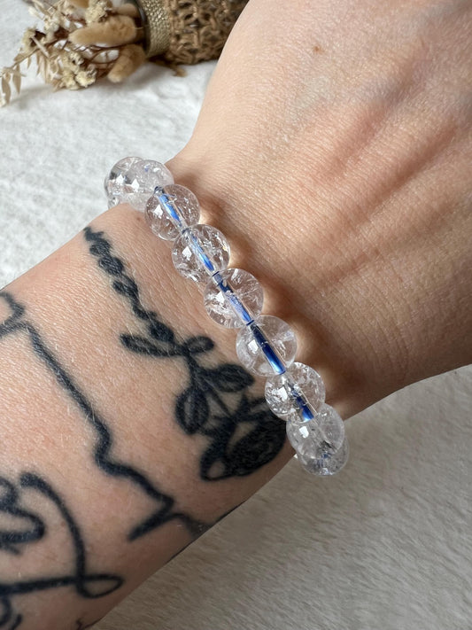 High Qaulity Bergkristall Armband 9,5mm Gr.17