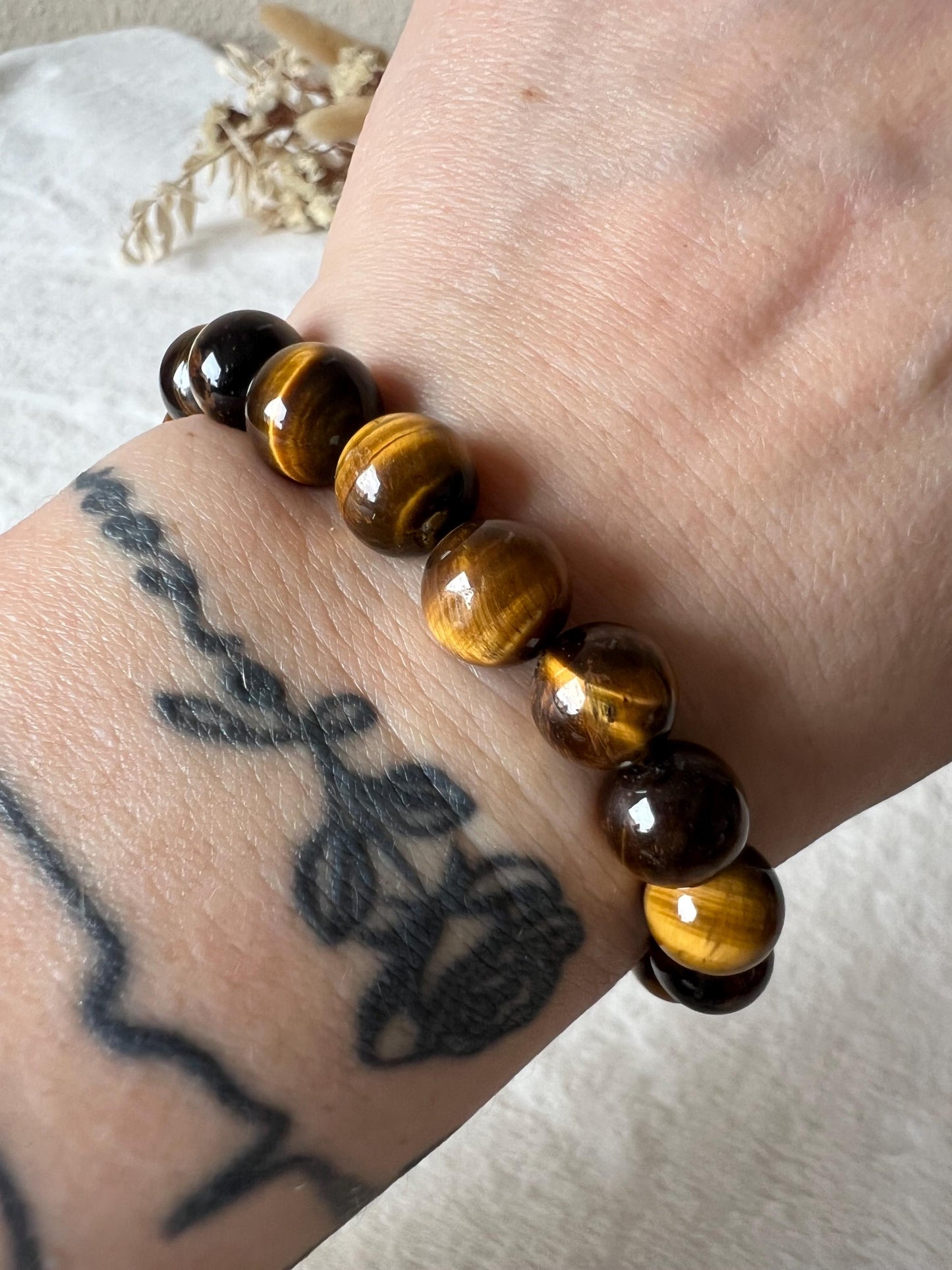 Tigerauge Armband 10mm Gr.15