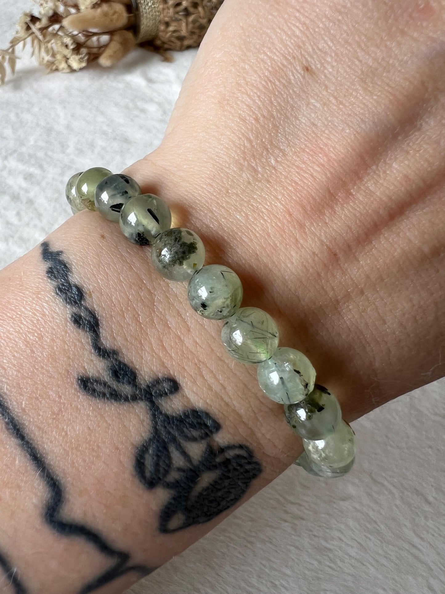 Prhenit Armband 8mm Gr.17 und Gr.18