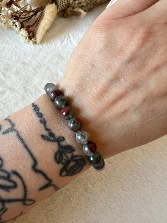 Blut Jaspis African Blood Jasper 8mm