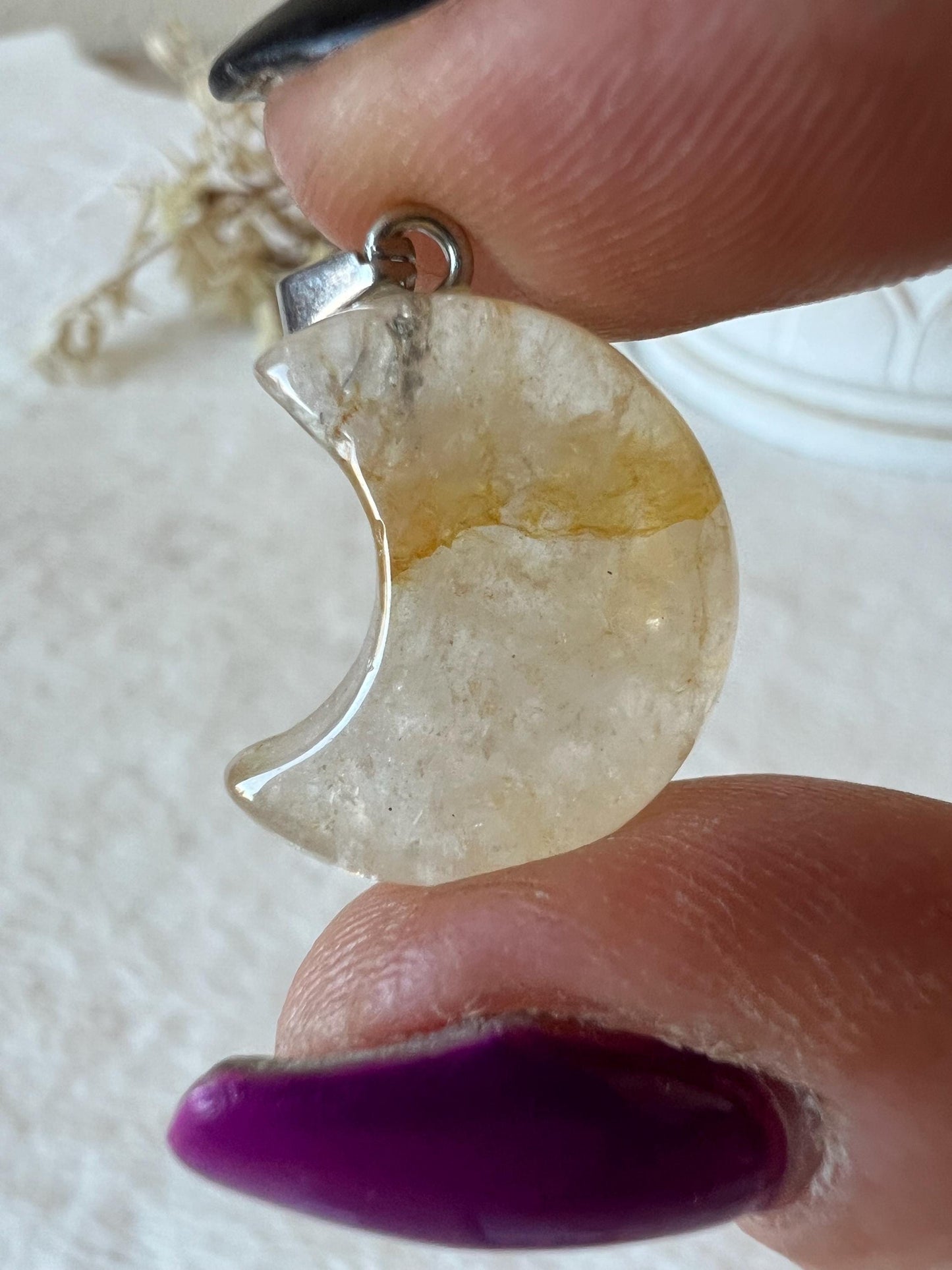 Golden Healer Stern und Mond Kettenanhänger Kupfer Öse