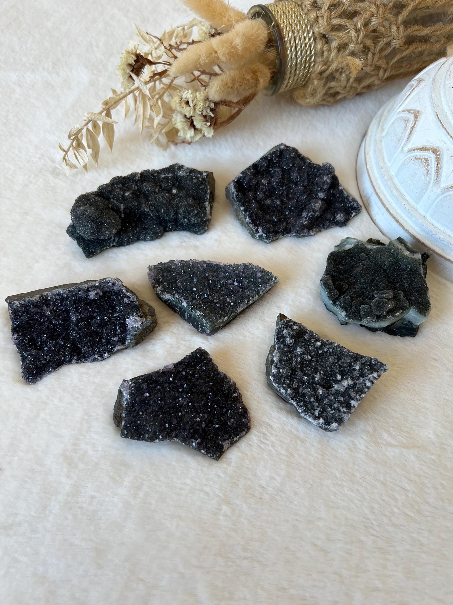 Amethyst Stücke aus Uruguay