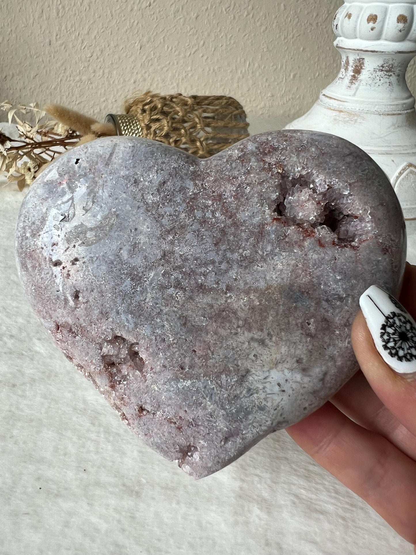 Pink Amethyst Herzen