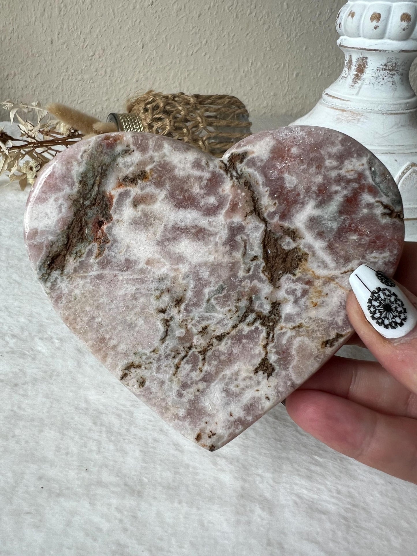 Pink Amethyst Herzen