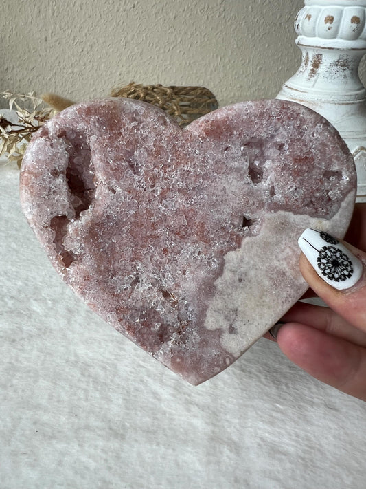 Pink Amethyst Herzen