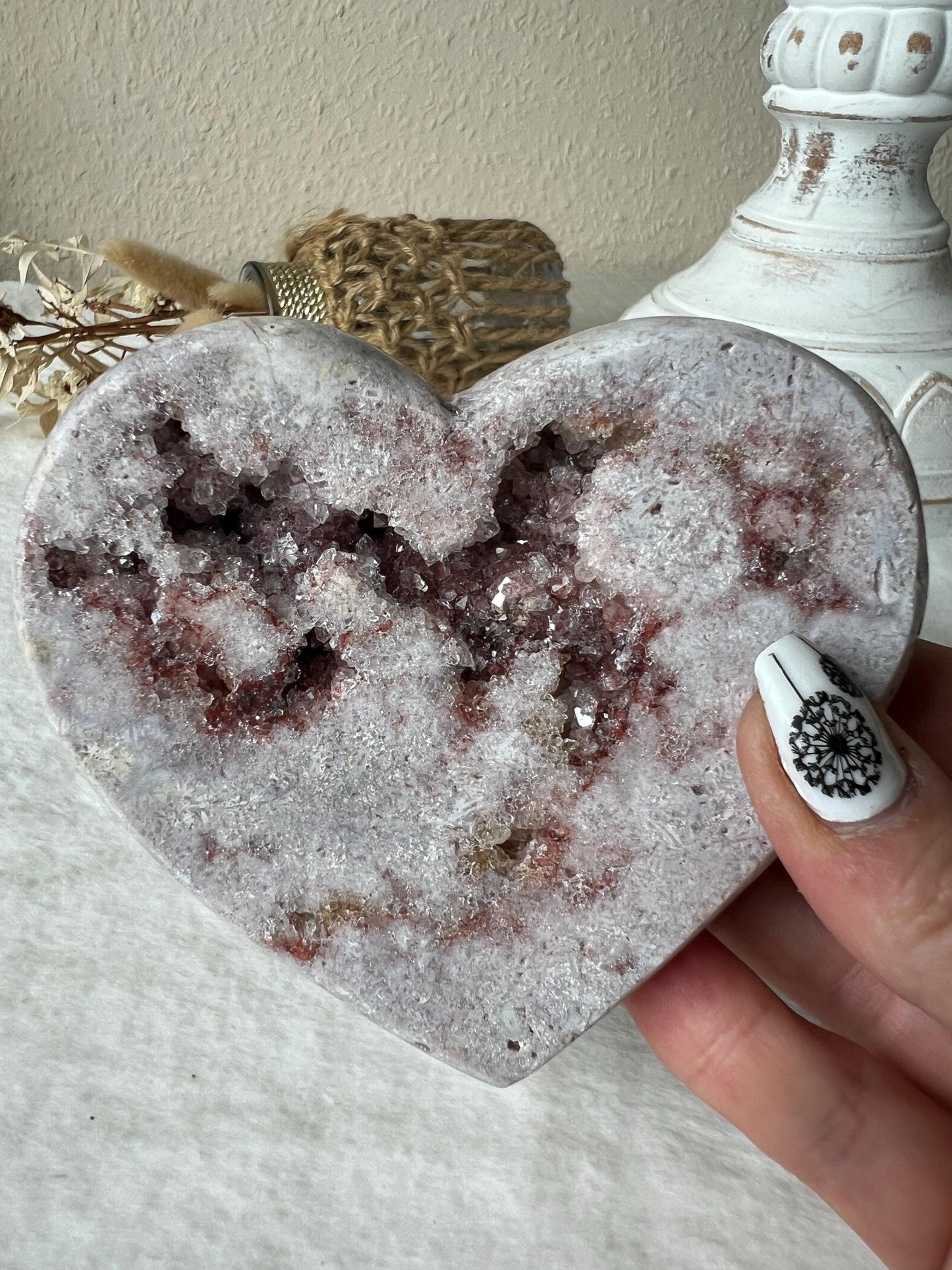 Pink Amethyst Herzen