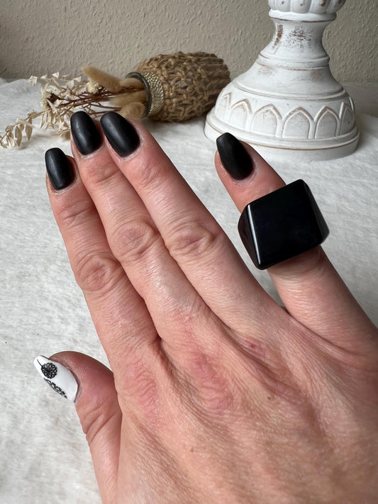 Achat Ringe dunkel