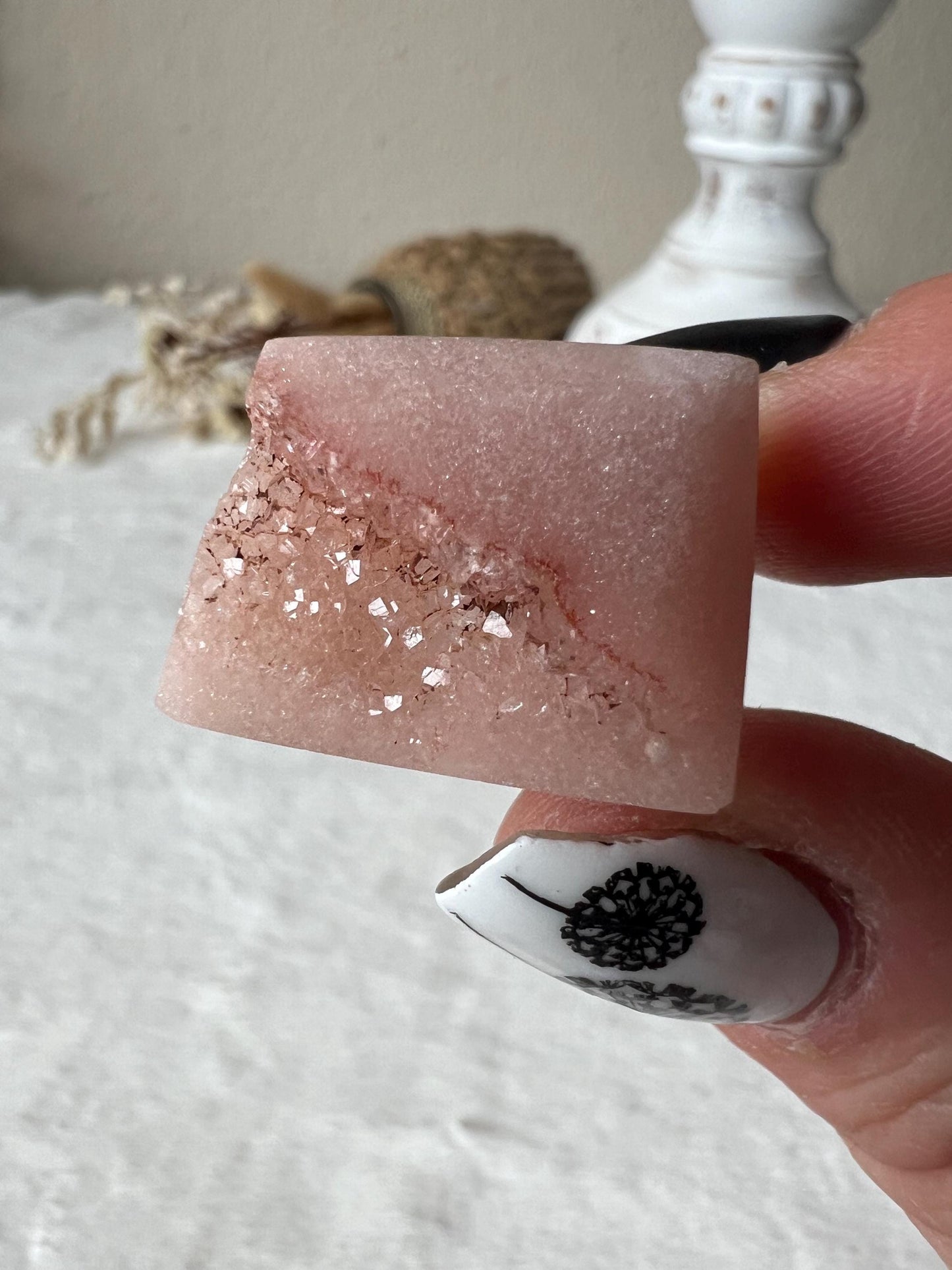 Achat Herz und Pink Amethyst Ring