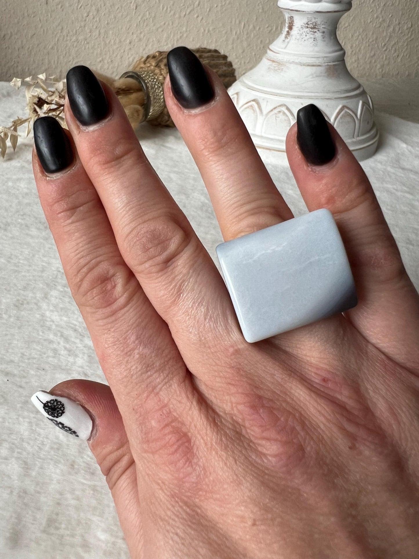Achat Ringe grün,dunkel und hell