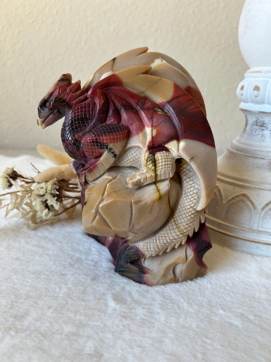 Mookait Drachen Carving