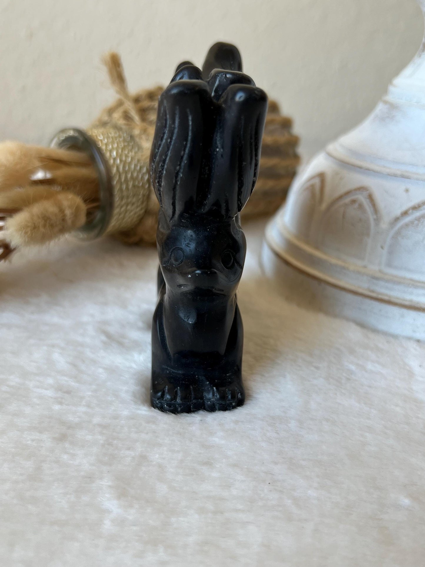 Silberschein Obsidian neunschwänziger Fuchs