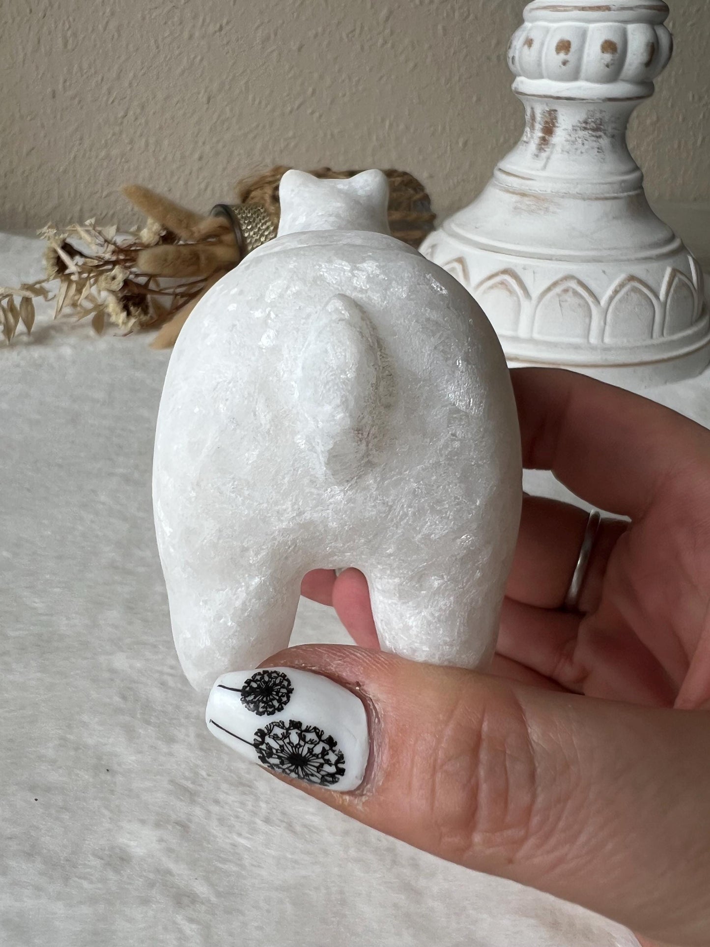 Eisbären aus weißer Jade